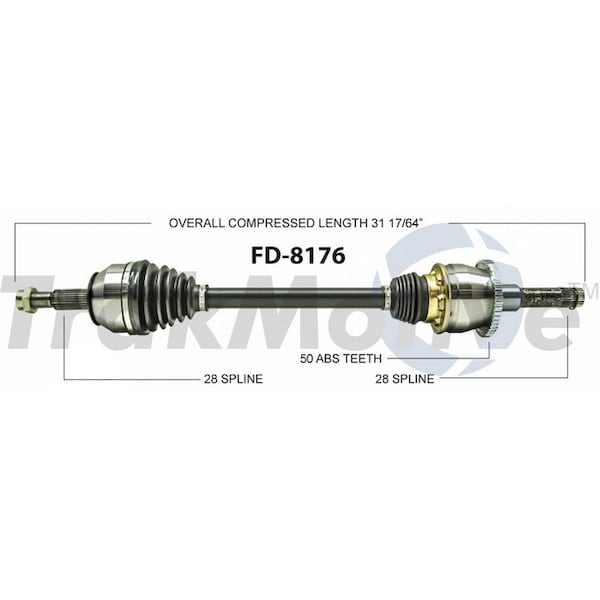 Surtrack Axle Cv Axle Shaft, Fd-8176 FD-8176 - main